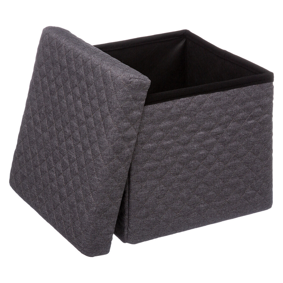 Pouf pliable 31x31 cm,gris anthracite Mix'n modul