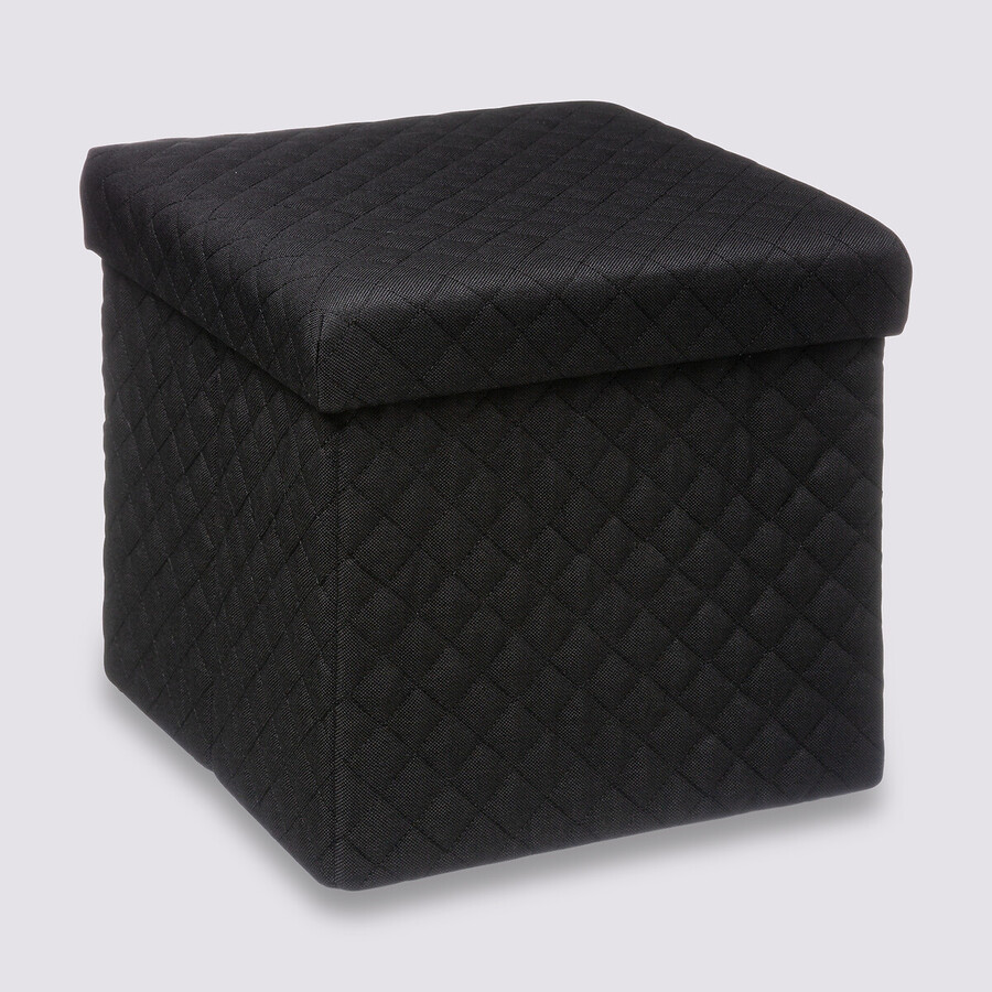 Pouf pliable 31x31 cm, noir Mix'n modul