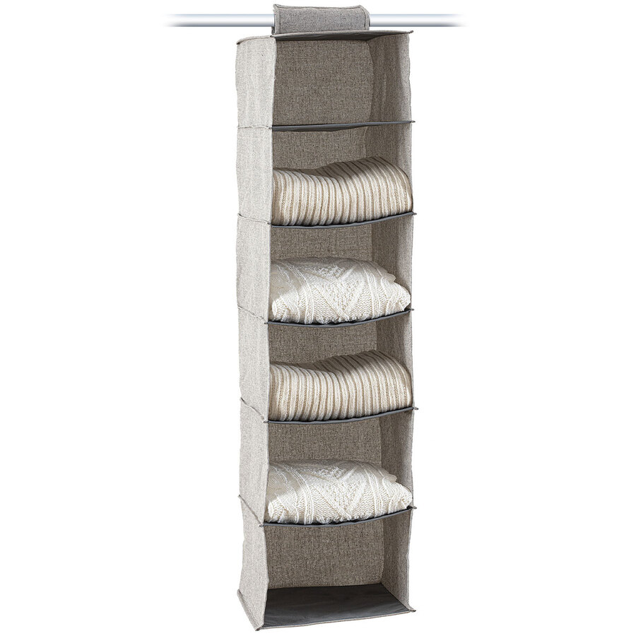 Housse rangements 6 cases, gris clair Orga