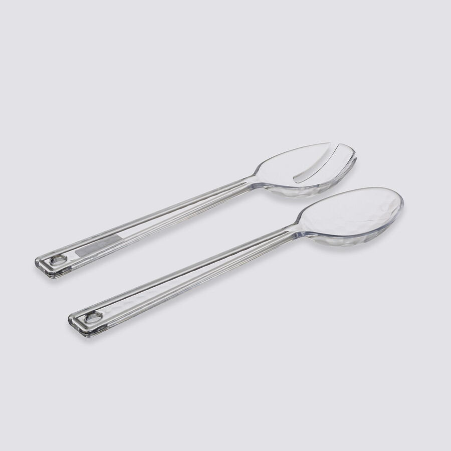 Couverts à salade, transparent Green harmony