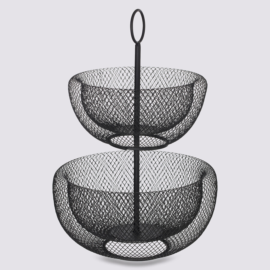 Corbeille 2 étages métal  24/29cm Mesh
