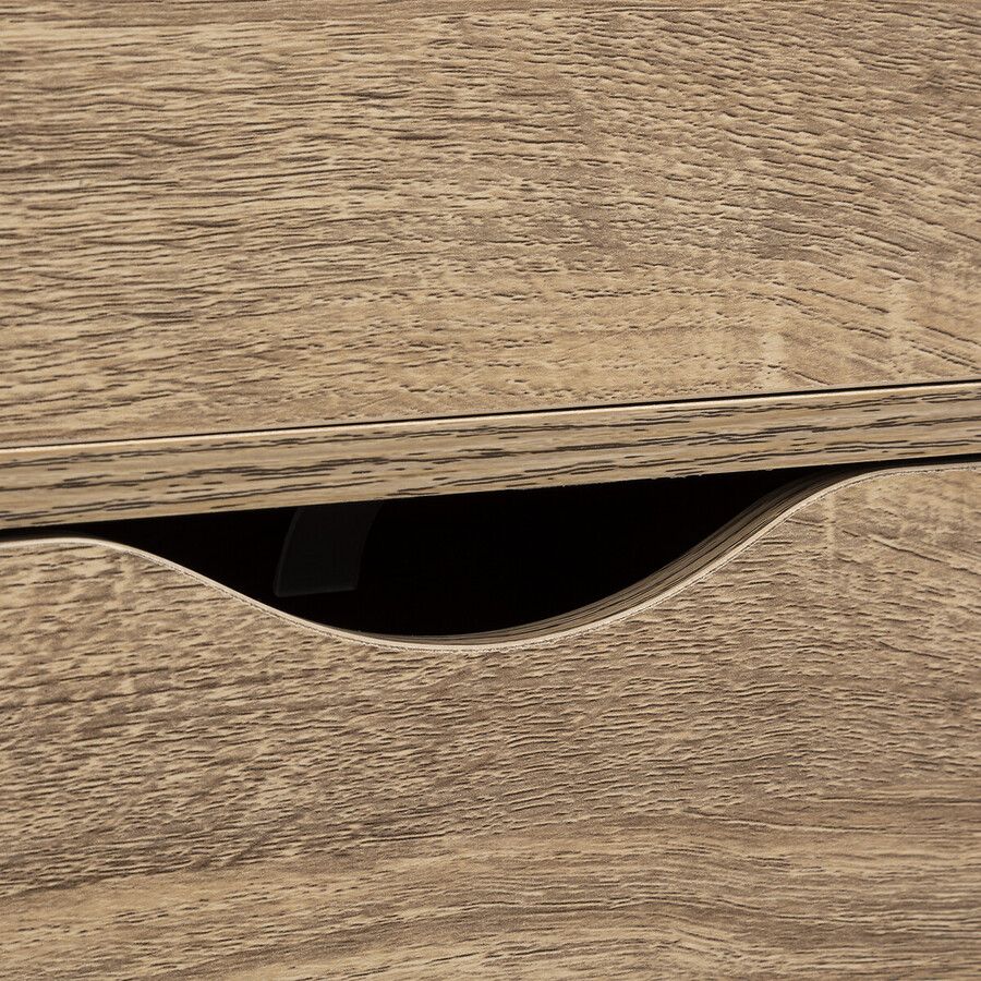 Tour 3 portes à roulettes, effet bois 