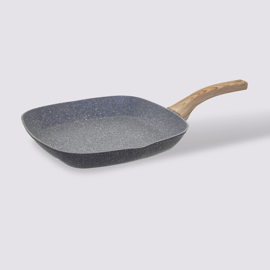 Grill aluminium forgé, 28 cm Nature