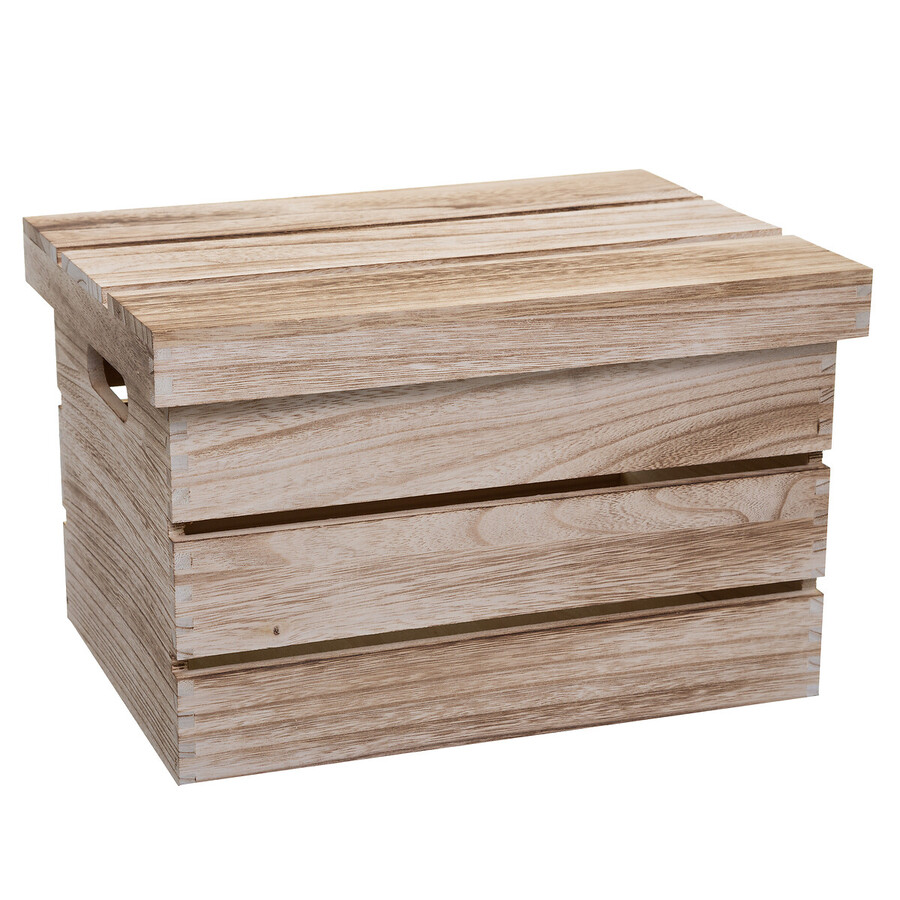 3 boîtes de rangement en bois Cagette