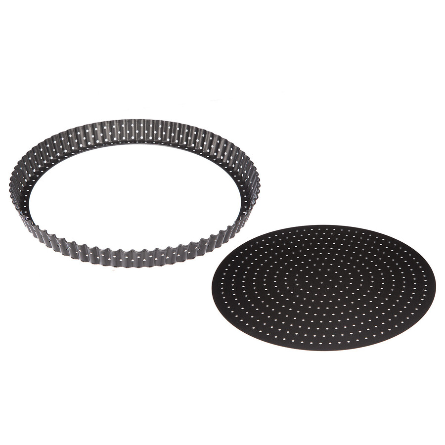 Moule rond perforé métal 28cm