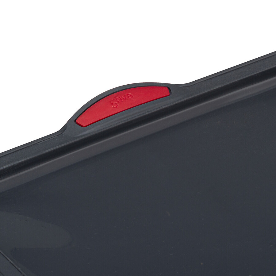 Plaque 28x36,7cm silicone- noir,rouge Silitop