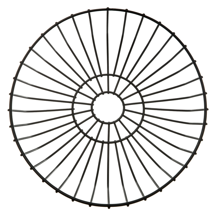 Corbeille en acier 27 cm, noir 