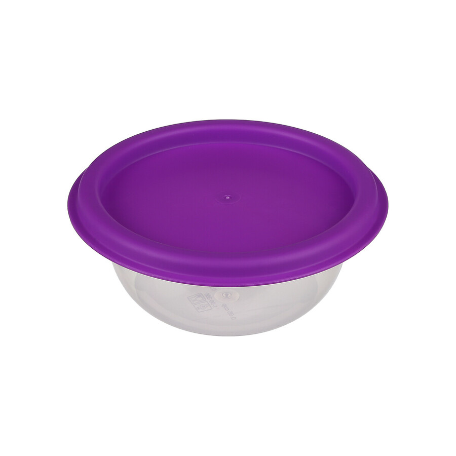 6 boîtes de conservation rondes Colors