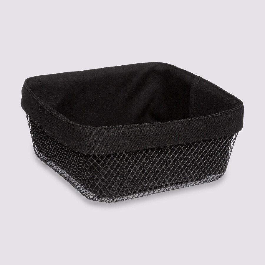 Corbeille à pain métal 24,5 cm, noir Mayaj