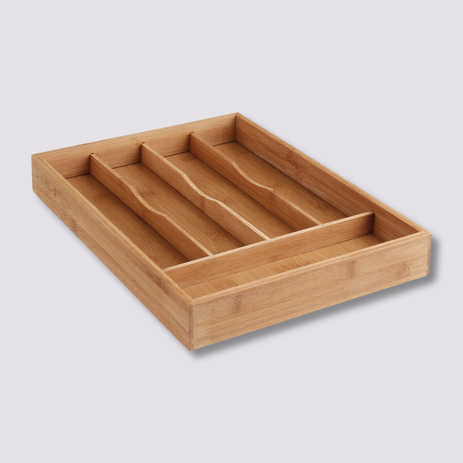 Range-couverts 5 compartiments Bambou