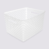 Panier en plastique 19l, blanc Folky