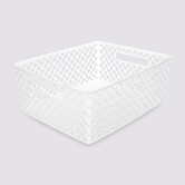 Panier en plastique 11l, blanc Folky