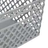 Panier en plastique 11l, gris Folky