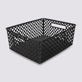 Panier en plastique 11l, noir Folky