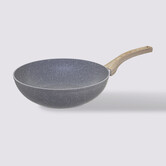Wok aluminium forgé, 28 cm Nature