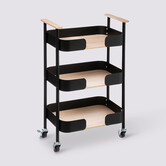 Dessertes 3 niveaux en bois Blackwood