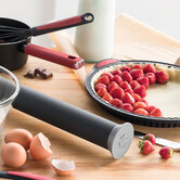 Moule à tarte 26cm silicone- noir,rouge Silitop