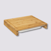Planche à découper 35x28 cm, bac inox Bambou