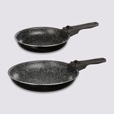 2 poêles aluminium poignée amovible, 20/26 cm Amovible