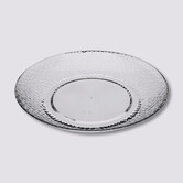 Assiette martelée 27cm, transparent Estiva
