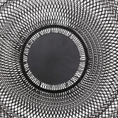 Corbeille en métal 27 cm, noir Mesh