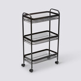 Desserte à roulettes 3 étages, noir Mayaj