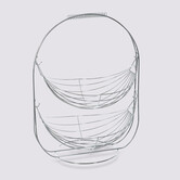 Corbeille en acier 34cm 