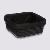 Corbeille à pain métal 24,5 cm, noir Mayaj