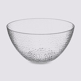 Saladier martelé d25 cm, transparent Estiva
