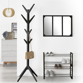 Range-chaussures x6, noir Staky