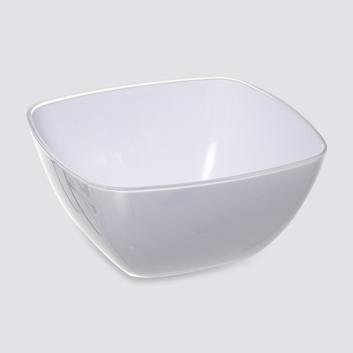 Saladier d25 cm, blanc Square