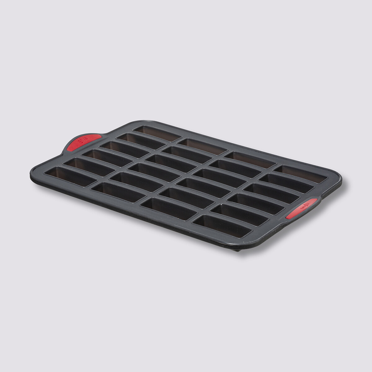 Moule 24 financiers silicone- noir,rouge Silitop