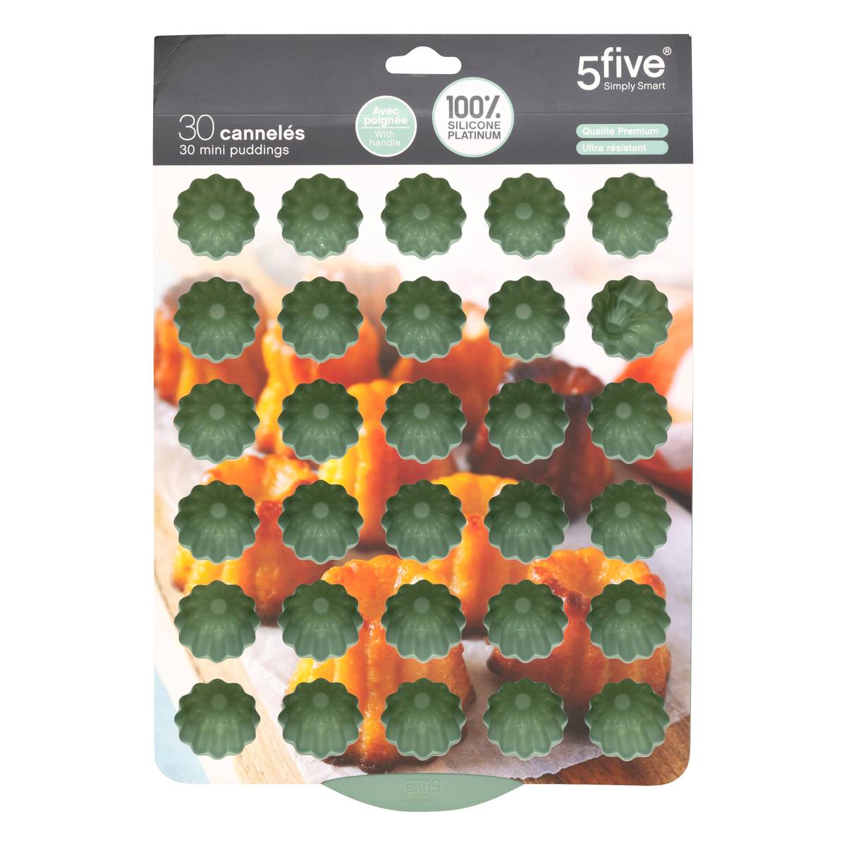 Moule 30 cannelés silicone- rouge Silicone pro