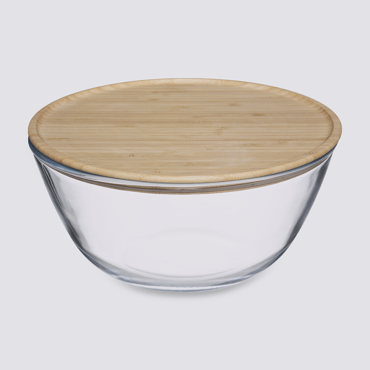 Saladier d23 cm, couvercle bambou Cuteat