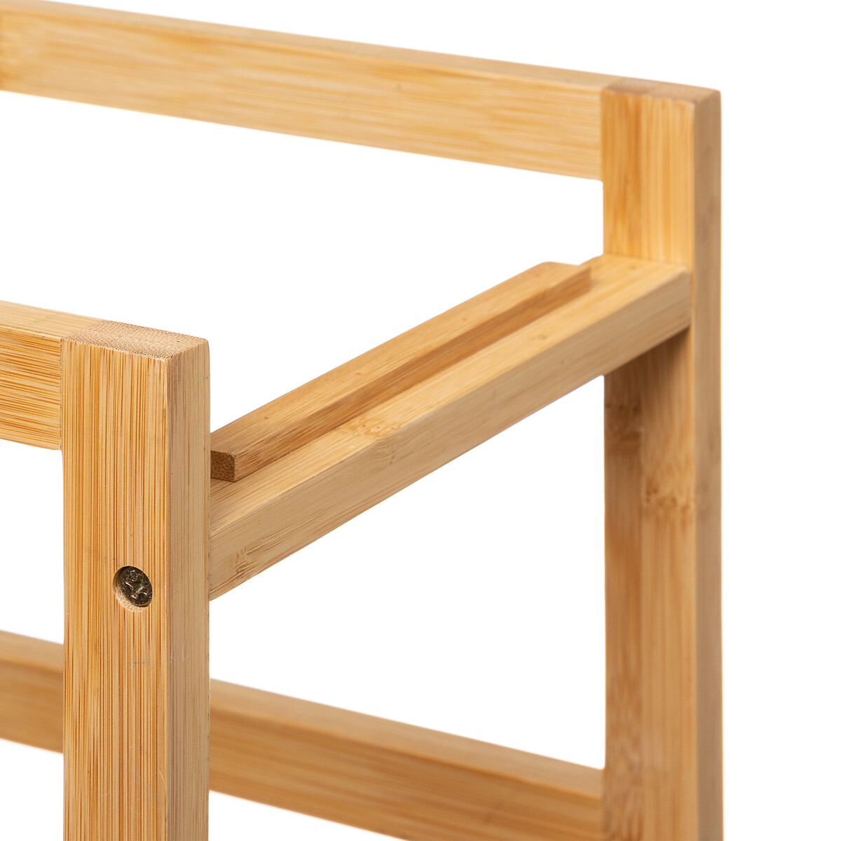 Desserte étroite 3 niveaux, noir Black bambou