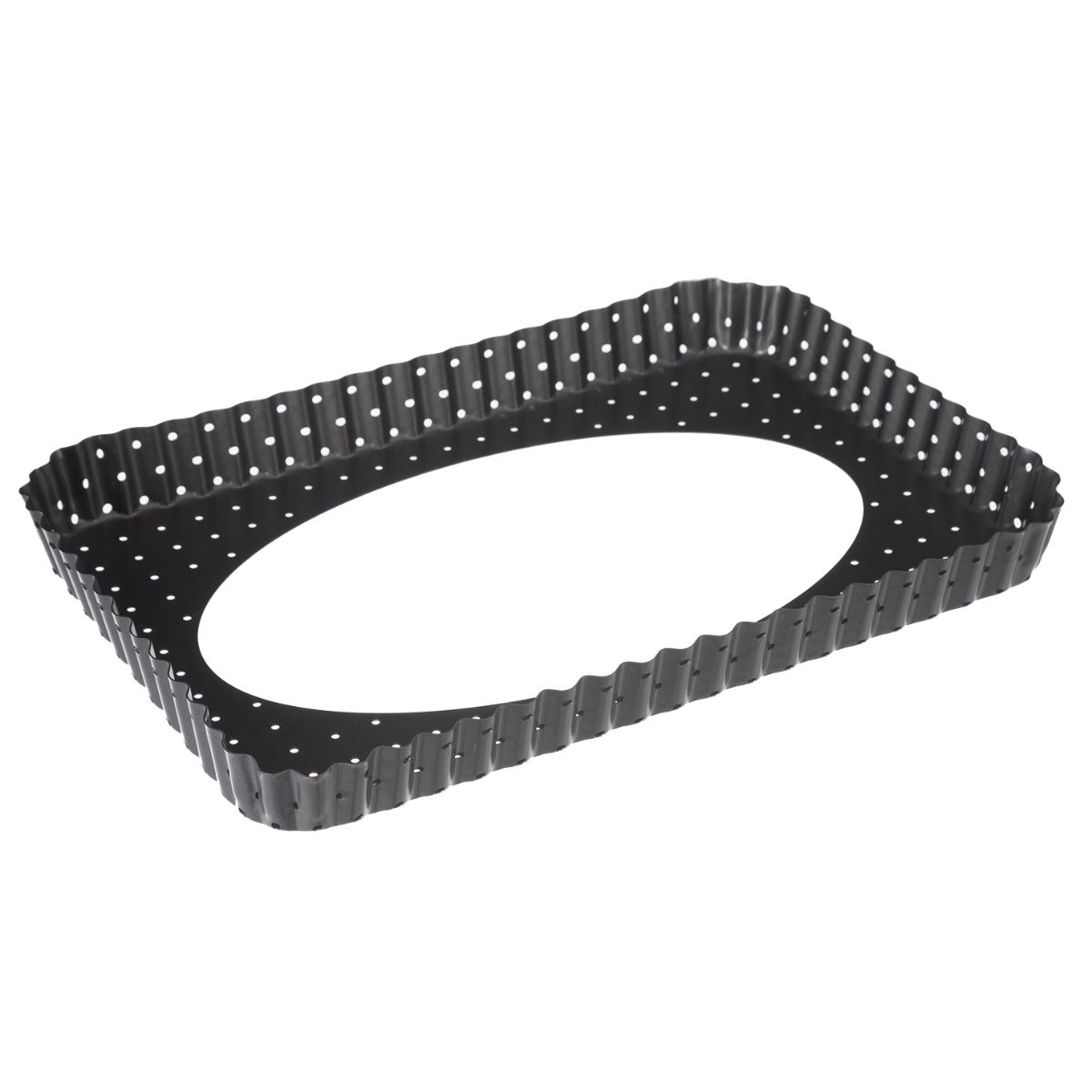 Moule à fond perforé métal 31x21cm 