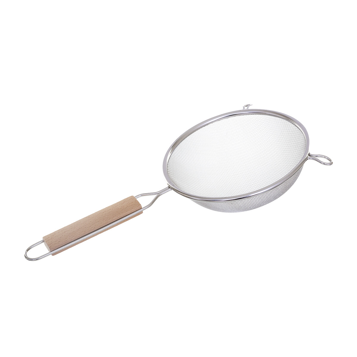 3 passoires inox, manche bois
