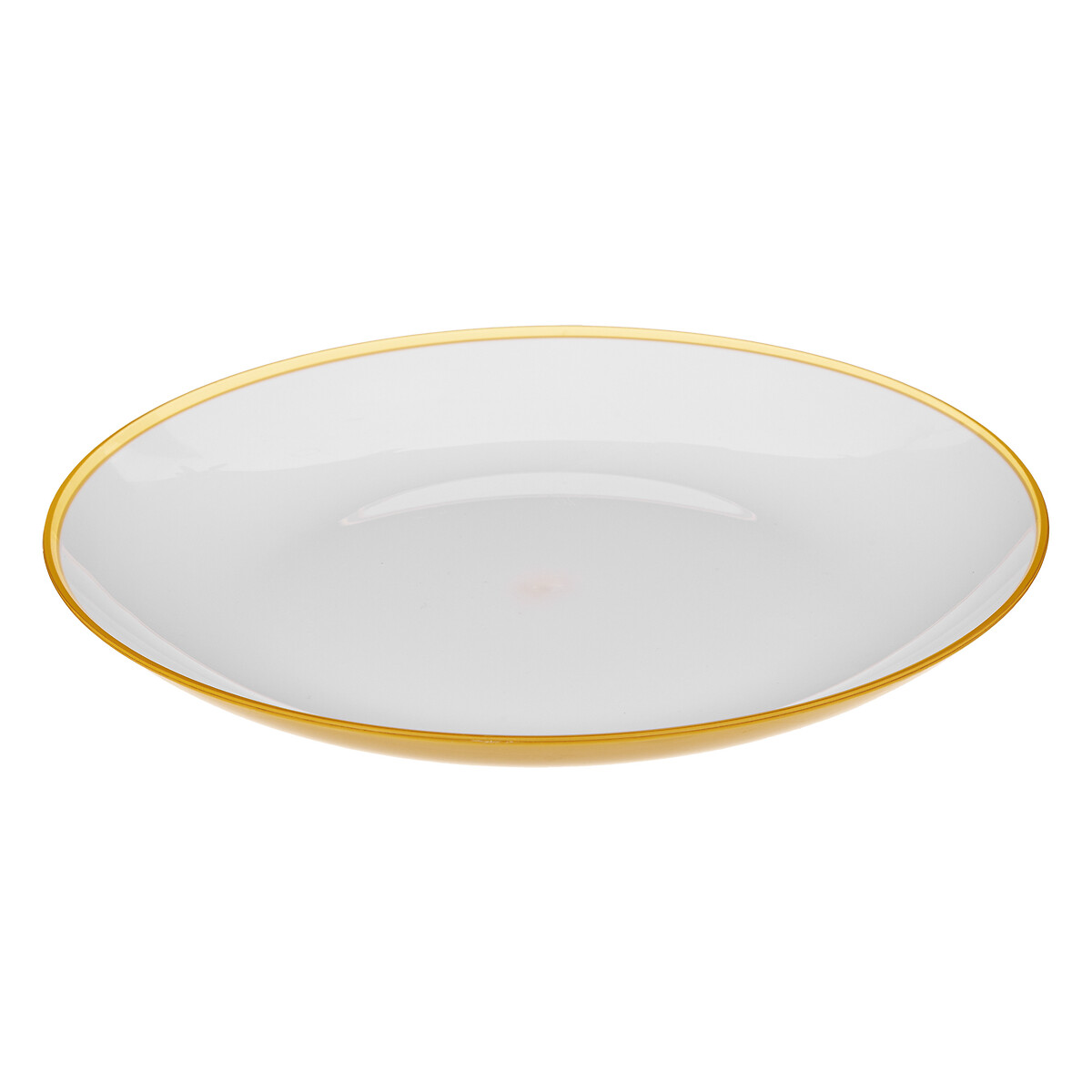 Assiette 25 cm, jaune moutarde Square