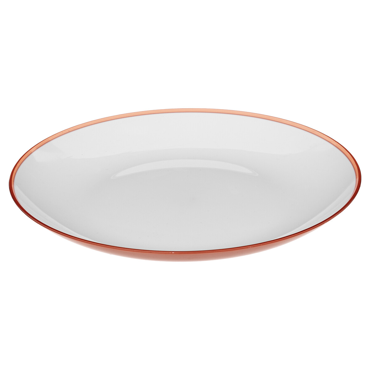 Assiette 25 cm, rose nacarat Square