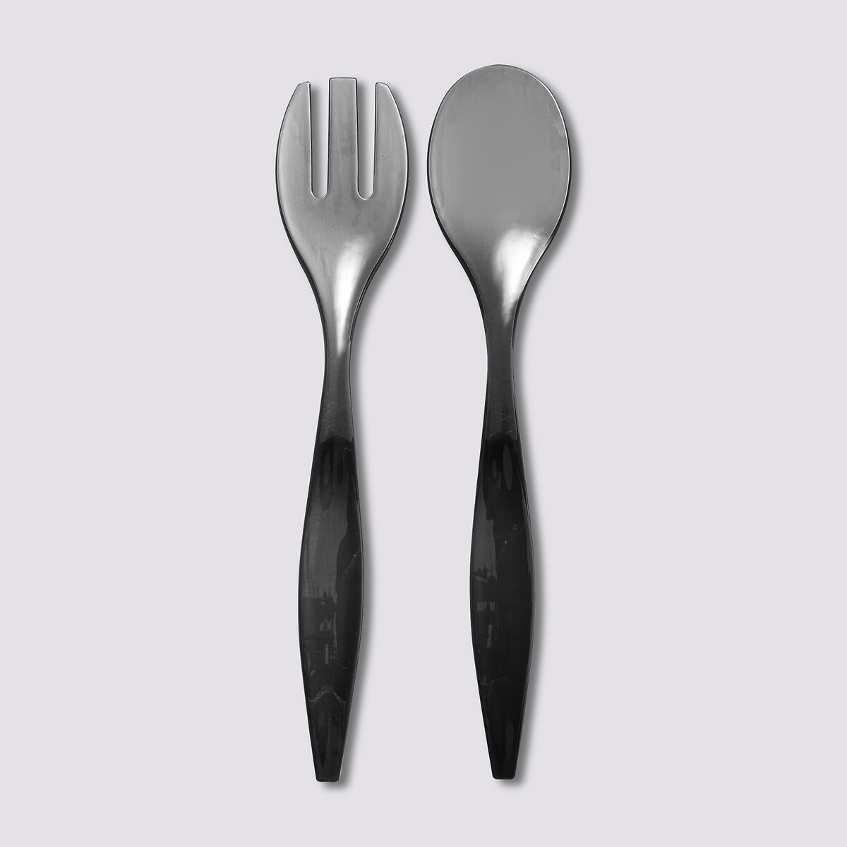 Couverts à salade, gris charbon Square