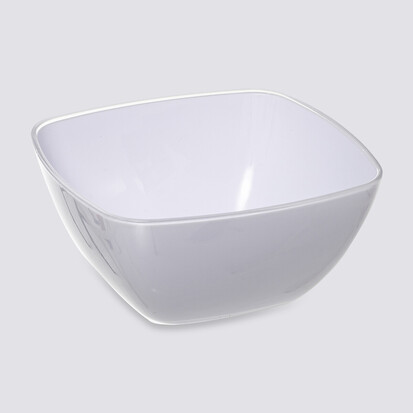 Saladier d25 cm, blanc Square