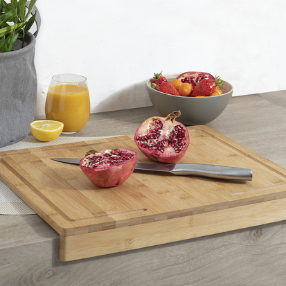 Planche à découper 35x24 cm, rebord Bambou