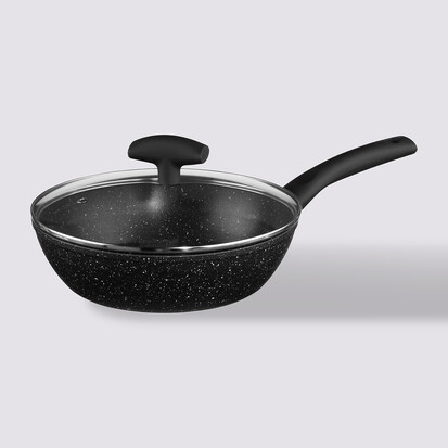 Sauteuse aluminium forgé, 24 cm Caractère