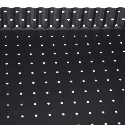 Moule à fond perforé métal 31x21cm 