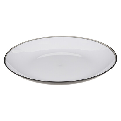 Assiette 25 cm, gris charbon Square