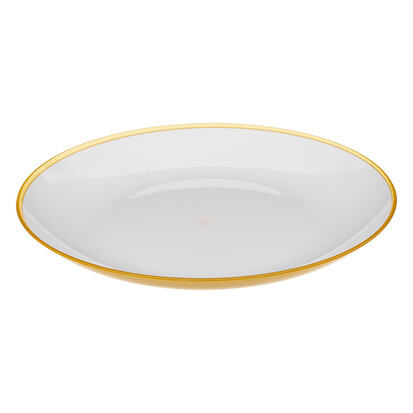 Assiette 25 cm, jaune moutarde Square