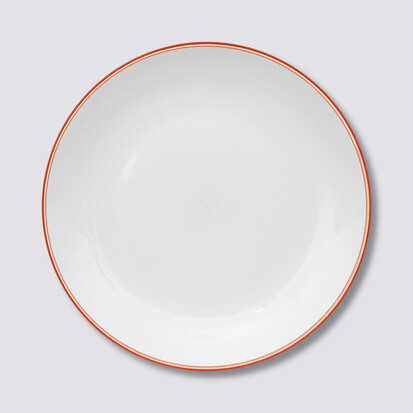 Assiette 25 cm, rose nacarat Square