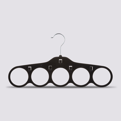 Cintre à foulards en feutrine, noir Hang'scarf