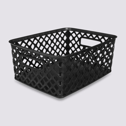 Panier en plastique 4l, noir Folky