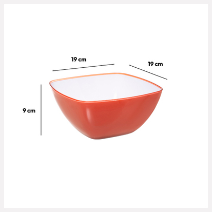 Saladier d19 cm, orange Square